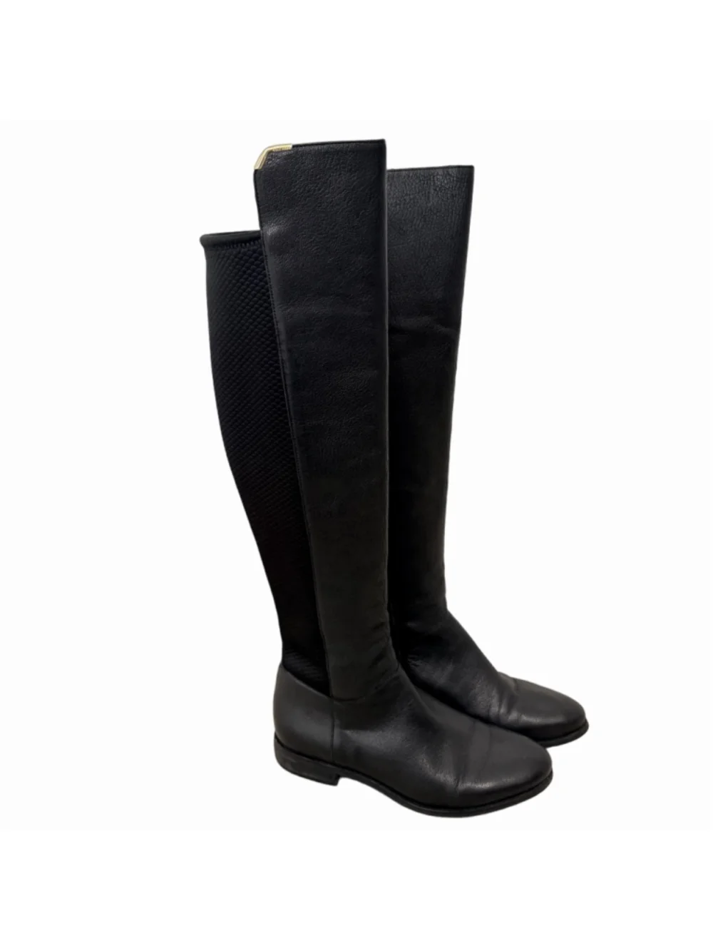 Cole Haan Dutchess Over the Knee Boots Black Leather Women's Size 8.5 B W00214